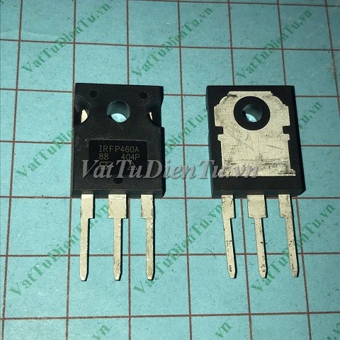 IRFP460A TO247 N MOSFET 20A 500V; Mã: IRFP460A; Kiểu chân: 3 chân cắm TO-247; Xuất xứ: Hàng mới; Hãng sx: IR