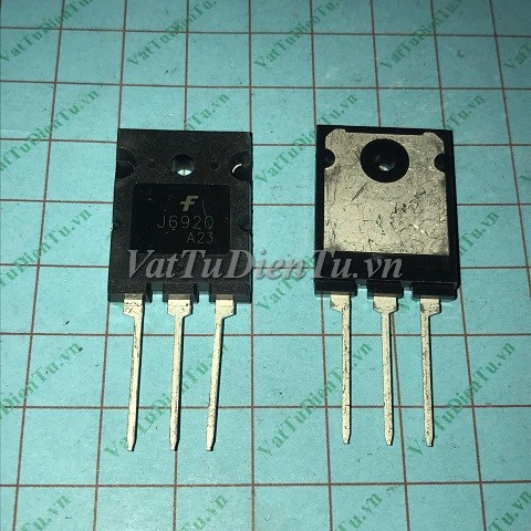 J6920 TO247 N Transistor 20A 800V BCE; Mã: J6920; Kiểu chân: 3 chân cắm TO-247; Xuất xứ: Hàng mới; Hãng sx: Fairchild; Hàng tương đương: FJL6920