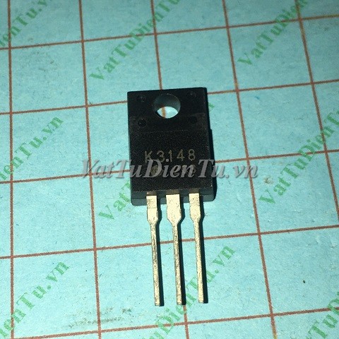 K3148 2SK3148 TO220F N Mosfet(TM); Mã: K3148; Kiểu chân: cắm 3 chân TO-220F; Xuất xứ: Hàng tháo máy