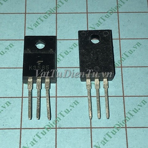 2SK3565 K3565 TO220F N MOSFET 5A 900V 2R; Mã: K3565; Kiểu chân: 3 chân cắm TO-220F; Thương hiệu: TOSHIBA (FAIRCHILD); Xuất xứ: Hàng mới