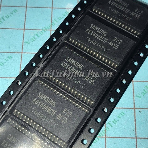 K6X4008C1F-BF55 SSOP32 IC ROM RAM, 512Kx8 bit Low Power full CMOS Static RAM; Mã: K6X4008C1F-BF55; Kiểu chân: dán 32 chân SSOP-32; Xuất xứ: Hàng mới; Thương hiệu: SAMSUNG