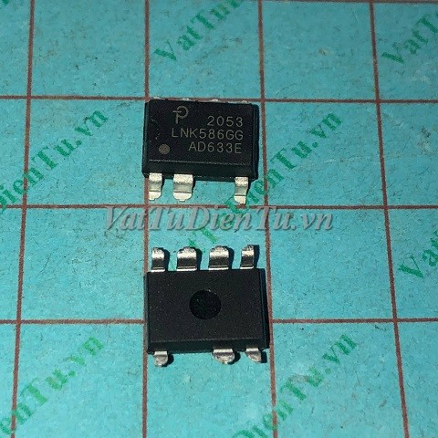 LNK586GG LNK586 SOP7 IC nguồn, AC/DC Converters Mã: LNK586GG Kiểu chân: 7 chân dán SOP-7 Xuất Xứ: Hàng mới