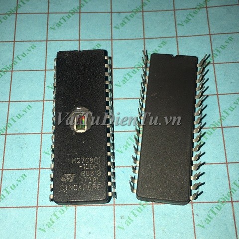 M27C801-100F1 DIP32 IC nhớ EPROM 8bit PARALLEL; Mã: M27C801-100F1; Kiểu chân: 32 chân cắm DIP-32; Thương hiệu: ST; Xuất xứ: Hàng mới