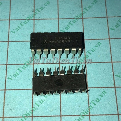 M51995AP DIP16 IC nguồn (NK); Mã: M51995AP; Kiểu chân: 16 chân cắm DIP-16; Xuất xứ: Chính hãng; Dùng cho: Vật tư biến tần, Vật tư Servo driver, Vật tư nguồn