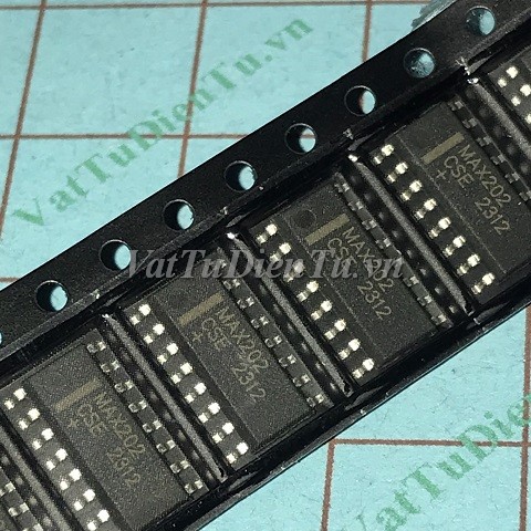 MAX202CSE SOP16 IC truyền thông RS232; Mã: MAX202CSE; Kiểu chân: 16 chân dán SOP-16; Xuất xứ: Hàng mới