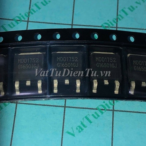 MDD1752RH MDD1752 TO252 N MOSFET 50A 40V 8.0mR; Mã: MDD1752; Kiểu chân: dán TO-252