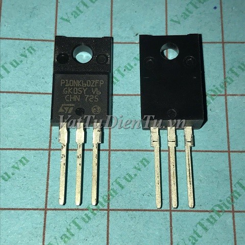 P10NK60ZFP STP10NK60ZFP P10NK6 TO220F Mosfet N-channel 10A 600V 0.65OHM; Mã: P10NK60ZFP; Kiểu chân: cắm 3 chân TO-220F