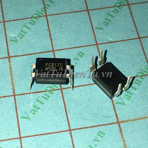 PC817C PC817B PC817 817 DIP4 Photo-transistor, optocouplers; Mã: PC817C; Kiểu chân: 4 chân cắm DIP-4; Thương hiệu: AFETEL; Hàng tương đương: PC817 EL817 FL817