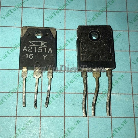 SA2151A TO247 Transistor (TM); Xuất xứ: Hàng tháo máy; Mã: SA2151A; Kiểu chân: cắm 3 chân TO-247; Cặp: 2SC6011A 2SA2151A