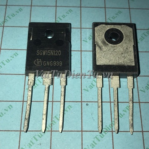 SGW15N120 TO247 IGBT 30A 1200V; Mã: SGW15N120; Kiểu chân: 3 chân cắm TO-247; Xuất xứ: Hàng mới; Thương hiệu: Infineon