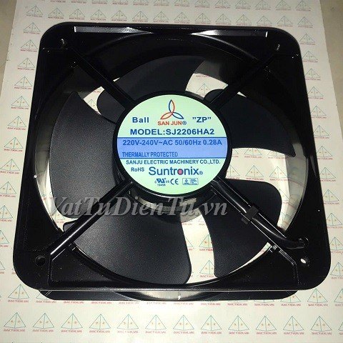 SJ20060HA2 SJ2206HA2 Quạt tản nhiệt 220V 0.28A 200x200x60mm Suntronix 2 dây; Mã: SJ20060HA2; Thương hiệu: Suntronix; Xuất xứ: Hàng mới