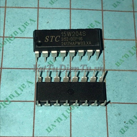 STC15W204S-35I-DIP16 STC15W204S 15W204S DIP16 IC Nguồn; Mã: STC15W204S-35I-DIP16; Kiểu chân: cắm 16 chân DIP-16; Xuất xứ: Hàng mới; Thương hiệu: STC