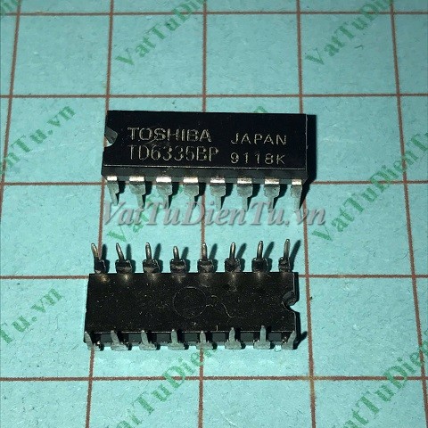 TD6335BP TD6335AP DIP16 IC Darlington Driver; Mã: TD6335BP; Kiểu chân: 16 chân cắm DIP-16; Hãng sx: TOSHIBA