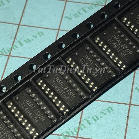 TL494IDR TL494I TL4941 IC Nguồn PWM; Mã: TL494I; Kiểu chân: 16 chân dán SOP-16; Xuất xứ: Hàng mới; Hãng sx: TI