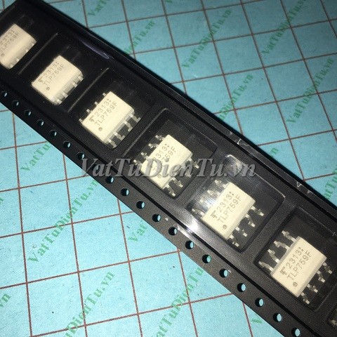 TLP759 SOP8 Photo-transistor optocoupler; Mã: TLP759-SOP8; Kiểu chân: 8 chân dán SOP-8; Thương hiệu: TOSHIBA; Xuất xứ: Hàng chính hãng; Hàng tương đương: TLP759F1 TLP759F