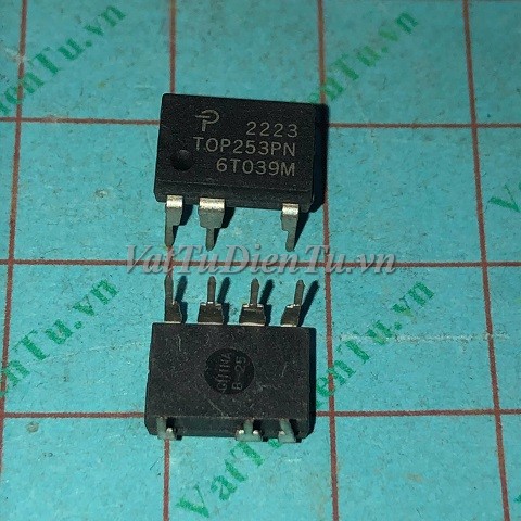 TOP253PN TOP253P DIP7 IC Nguồn; Mã: TOP253PN; Kiểu chân: cắm 7 chân DIP-7; Xuất xứ: Hàng mới; Thương hiệu: Power