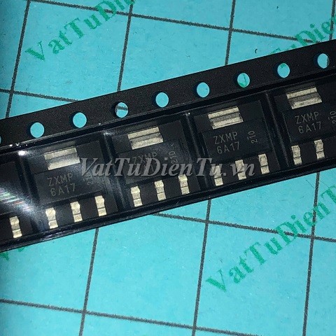 ZXMP 6A17 ZXMP6A17 SOT89 P MOSFET 6A 60V; Mã: ZXMP6A17; Kiểu chân: dán SOT-89