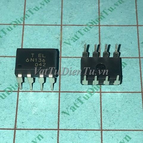 EL6N136 6N136 DIP8 Photo coupler Chính hãng; Mã: EL6N136; Kiểu chân: cắm DIP-8; Xuất xứ: Hàng Chính hãng