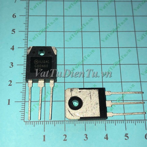 SGH80N60UFD G80N60UFD TO3P IGBT 80A 600V; Mã: G80N60UFD; Kiểu chân: cắm TO-3P; Xuất xứ: Hàng mới