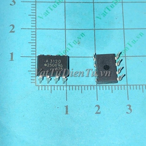 A3120 HCPL-3120V DIP8 Photo-Transistor, IC Cách Ly Quang OPTO Photocoupler; Mã: A3120; Kiểu chân: cắm 8 chân DIP-8; Xuất xứ: Hàng mới; Thương hiệu: AVAGO