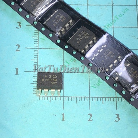 HCPL-3120 A3120 SOP8 Photo-Transistor, IC Cách Ly Quang OPTO Photocoupler; Mã: A3120; Kiểu chân: dán 8 chân SOP-8; Xuất xứ: Hàng mới; Thương hiệu: AVAGO