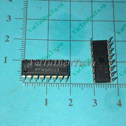 MC14520BCP DIP16 IC Dual 4-Bit Binary Counter; Mã: MC14520BCP; Kiểu chân: cắm DIP-16; Xuất xứ: Hàng mới