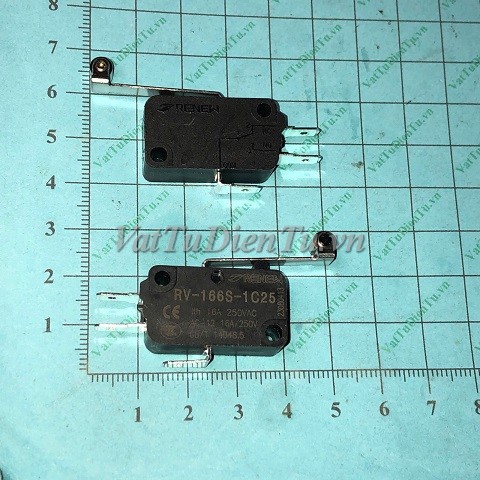 RV-166S-1C25 Công tắc hành trình có bánh xe 250VAC 16A; Mã: RV-166S-1C25; Xuất xứ: Hàng mới