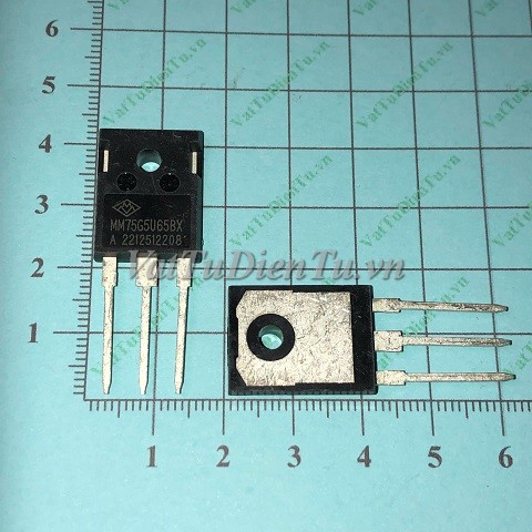 MM75G5U65BX TO247 IGBT 75A 600V; Mã: MM75G5U65BX; Kiểu chân: cắm TO-247; Xuất xứ: Hàng mới