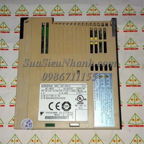SGDS-04A01A AC SERVO DRIVER 400W YASKAWA (HTM); Mã: SGDS-04A01A-TM; Xuất xứ: Hàng tháo máy