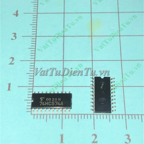 TC74HC574AF 74HC574A SOP20 5.2MM IC Số; Mã: 74HC574A; Kiểu chân: SOP 5.2mm; Xuất xứ: Hàng mới
