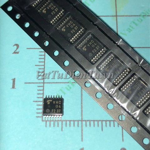 TC74VHC04FT VHC04 TSSOP14 4.4mm IC Số; Mã: TC74VHC04FT; Kiểu chân: 14 chân dán TSSOP-14 4.4mm; Thương hiệu: Toshiba (fairchild); Xuất xứ: Hàng mới