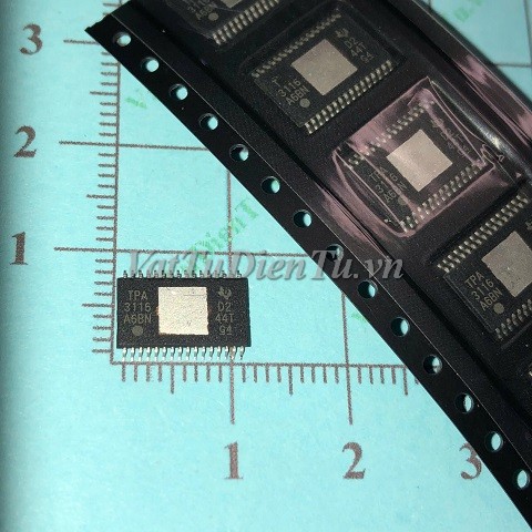 TPA3116D2DADR TPA3116 HTSSOP32 IC; Mã: TPA3116ALTZ; Kiểu chân: dán HTSSOP-32; Xuất xứ: Hàng mới