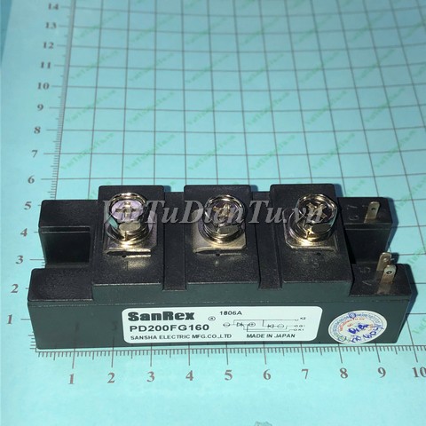 PD200FG160 Module bán dẫn 200A 1600V SanRex; Mã: PD200FG160; Xuất xứ: Hàng mới