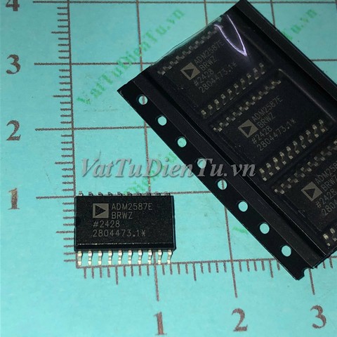 ADM2587EBRWZ ADM2587E ADM2587 SOP20 IC Transceiver RS-485 cách ly tích hợp; Mã: ADM2587EBRWZ; Kiểu chân: dán SOP-20; Thương hiệu: Analog Devices; Xuất xứ: Hàng mới; Hàng tương đương: ADM2582E, ADM2588E
