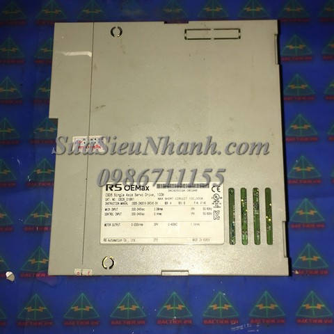 CSD5_01BX1 0246 AC SERVO DRIVER RS OEMax 100W; Mã: CSD5_01BX1; Xuất xứ: Hàng tháo máy