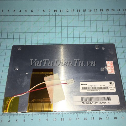 G070Y2-T02 G070Y2-L01 LCD Màn hình HMI Chimei 7inch; Mã: G070Y2-T02; Xuất xứ: Hàng mới 95%