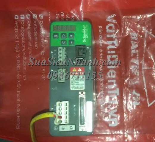 Sửa AC SERVO DRIVER Schneider 1000W LXM26DU10M3X 0538 Lỗi nguồnSửa chữa AC SERVO DRIVER Schneider 1000W Model: LXM26DU10M3X Serial: 0538 Lỗi nguồn