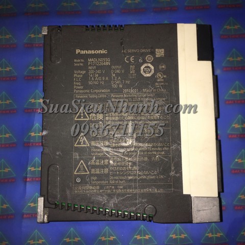 MADLN05SG 648N AC SERVO DRIVER 100W Panasonic Minas A6; Mã: MADLN05SG; Xuất xứ: Hàng tháo máy