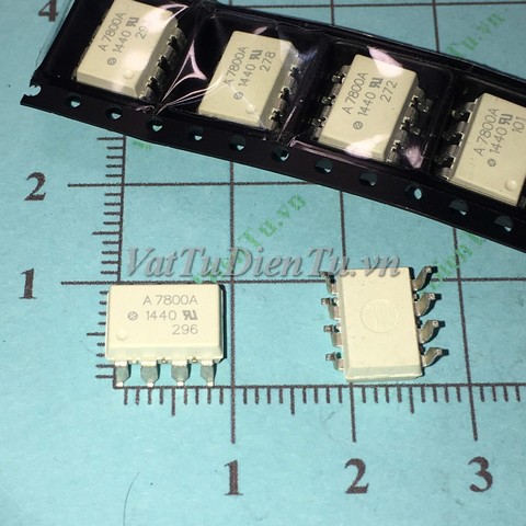 A7800A HCPL-7800 SOP-8 Photo Optocoupler (Nhập Khẩu); Mã: A7800A-SOP8-NK; Hãng sx: AVAGO; Xuất xứ: Chính hãng; Kiểu chân: 8 chân dán SOP-8; Dùng cho: Vật tư biến tần, vật tư servo driver