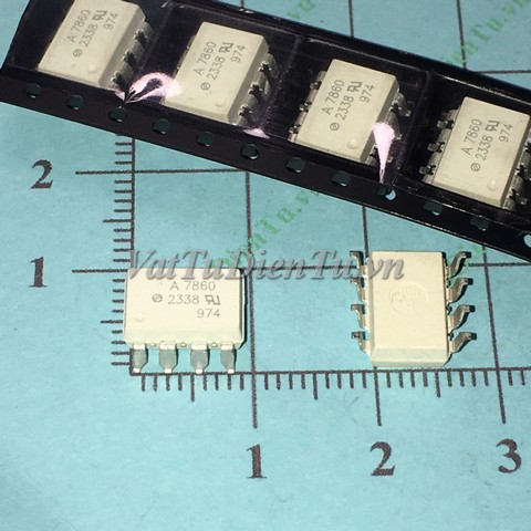 HCPL-7860K A7860 SOP8 IC Photocoupler opto cách ly quang Chính hãng; Mã: A7860; Kiểu chân: 8 chân dán SOP-8; Xuất xứ: Chính hãng
