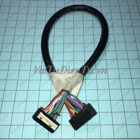 DF9-31 Dây kết nối bo mạch TTL 31Pin DF9 1 đầu đực 1 đầu cái dài 200MM; Mã: DF9-31