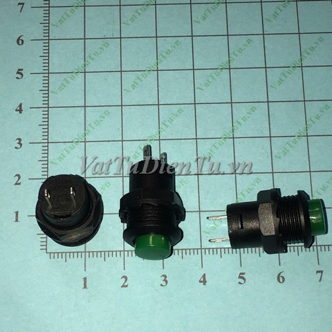 DS-425A Nút nhấn tự giữ 250V 1.5A màu xanh lá cây 12MM; Mã: DS-425A-G; Xuất xứ: Hàng mới; Đường kính: 12MM