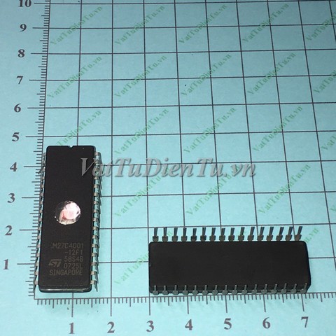 M27C4001-12FI M27C4001-12F1 M27C4001 DIP32 IC Nhớ ROM, 4 Mbit (512Kb x 8) UV EPROM and OTP EPROM (NEW); Mã: M27C4001-12F1; Kiểu chân: 32 chân cắm DIP-32; Thương hiệu: ST; Xuất xứ: Hàng chính hãng