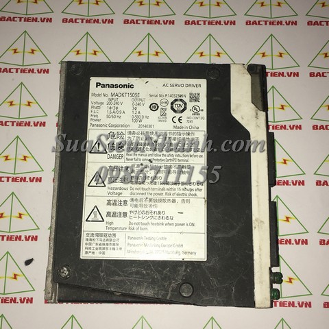MADKT1505E AC SERVO DRIVER 100W PANASONIC (HTM); Mã: MADKT1505E; Xuất xứ: Hàng tháo máy