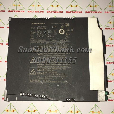 MDDLT55SM AC SERVO DRIVER 1.5kW Panasonic (HTM); Mã: MDDLT55SM; Xuất xứ: Hàng tháo máy