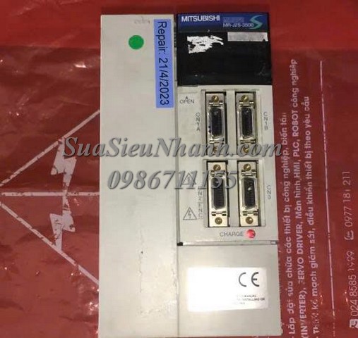 Sửa AC SERVO DRIVER MITSUBISHI 3.5kW MR-J2S-350B-S041U703 8209 Lỗi 24 Sửa chữa AC SERVO DRIVER MITSUBISHI 3.5kW Model: MR-J2S-350B-S041U703 Serial: 8209 Lỗi 24