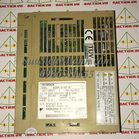 SGDM-01AD-R AC SERVO DRIVER 01.KW YASKAWA (HTM); Mã: SGDM-01AD-R; Xuất xứ: Hàng tháo máy