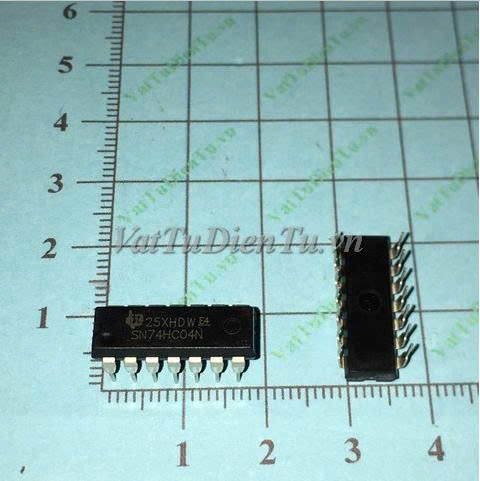 SN74HC04N 74HC04N DIP14 IC Số; Mã: SN74HC04N; Kiểu chân: 14 chân cắm DIP-14; Xuất xứ: Hàng mới