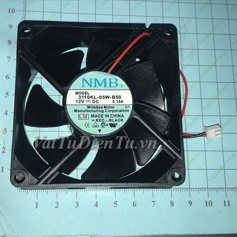 3110KL-05W-B50 Quạt tản nhiệt 24V 0.15A 80x80x25mm NMB 2 dây đầu cắm A1; Mã: 3110KL-05W-B50; Thương hiệu: NMB; Xuất xứ: Hàng mới