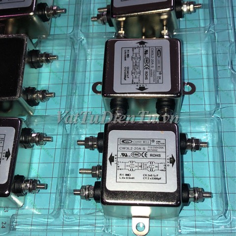 CW3L2-20A-S Bộ lọc nguồn chống nhiễu CANNYWELL 220V 20A; Mã: CW3L2-20A-S; Xuất xứ: Hàng mới; Thương hiệu: CANNYWELL